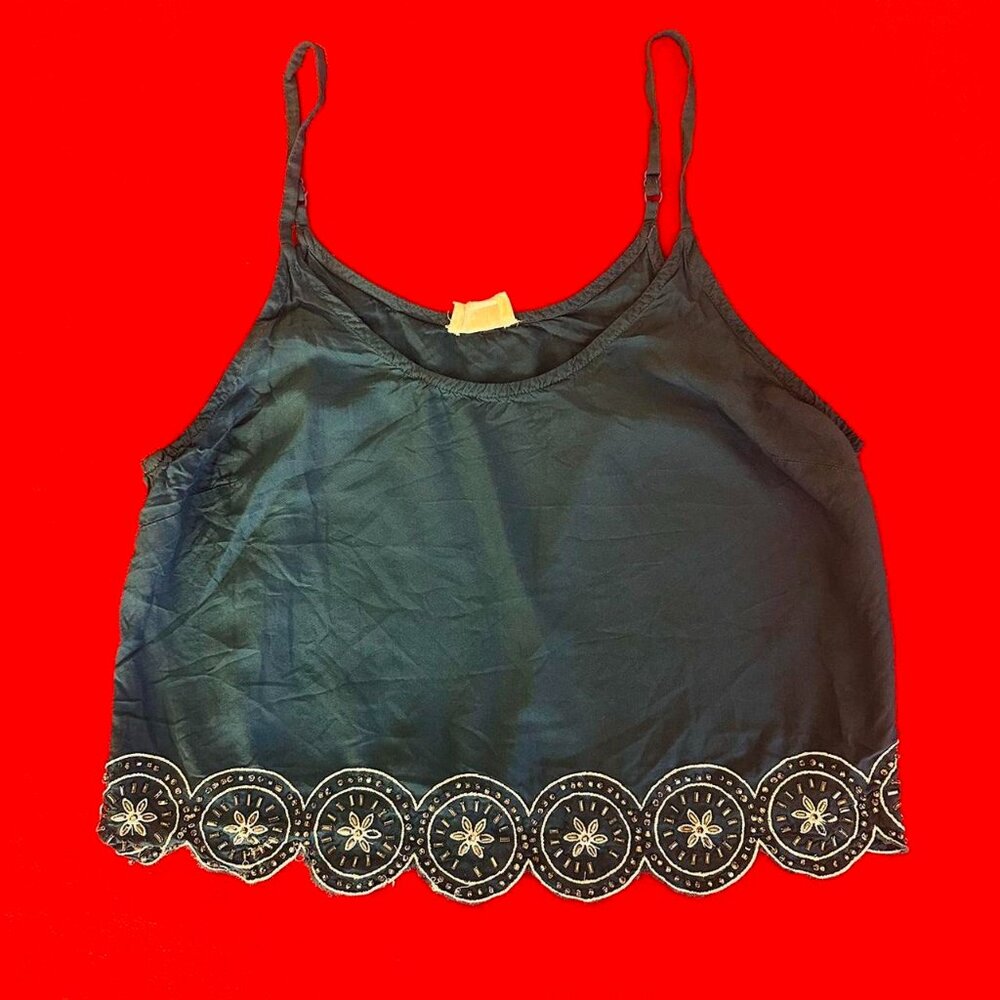 boho camisole top with beading